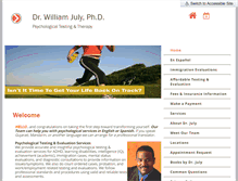 Tablet Screenshot of drwilliamjuly.com